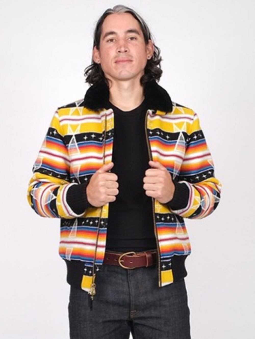 Pendleton Dyani White Hawk Utility Jacket with Multicolor Navajo-Inspired